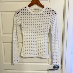 Alexander T Wang Cut Out Long Sleeve